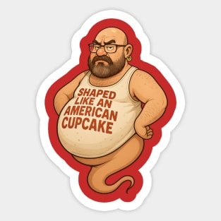 It is a real cupcake Sticker